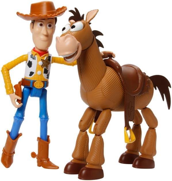 imageMattel Disney Pixars Toy Story 4 Woody and Buzz Lightyear 2Character Pack Movieinspired RelativeScale for Storytelling Play
