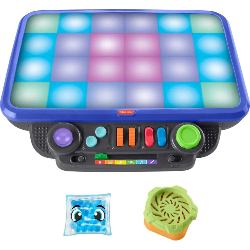 imageFisherPrice Learning Toy Sensory Bright Light Station Activity Table with Games Music amp Sounds for Preschool Kids Ages 3 Years Amazon Exclusive