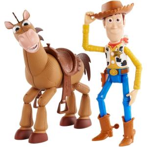 Mattel Disney Pixar’s Toy Story 4 Woody and Buzz Lightyear 2-Character Pack, Movie-inspired Relative-Scale for Storytelling Play
