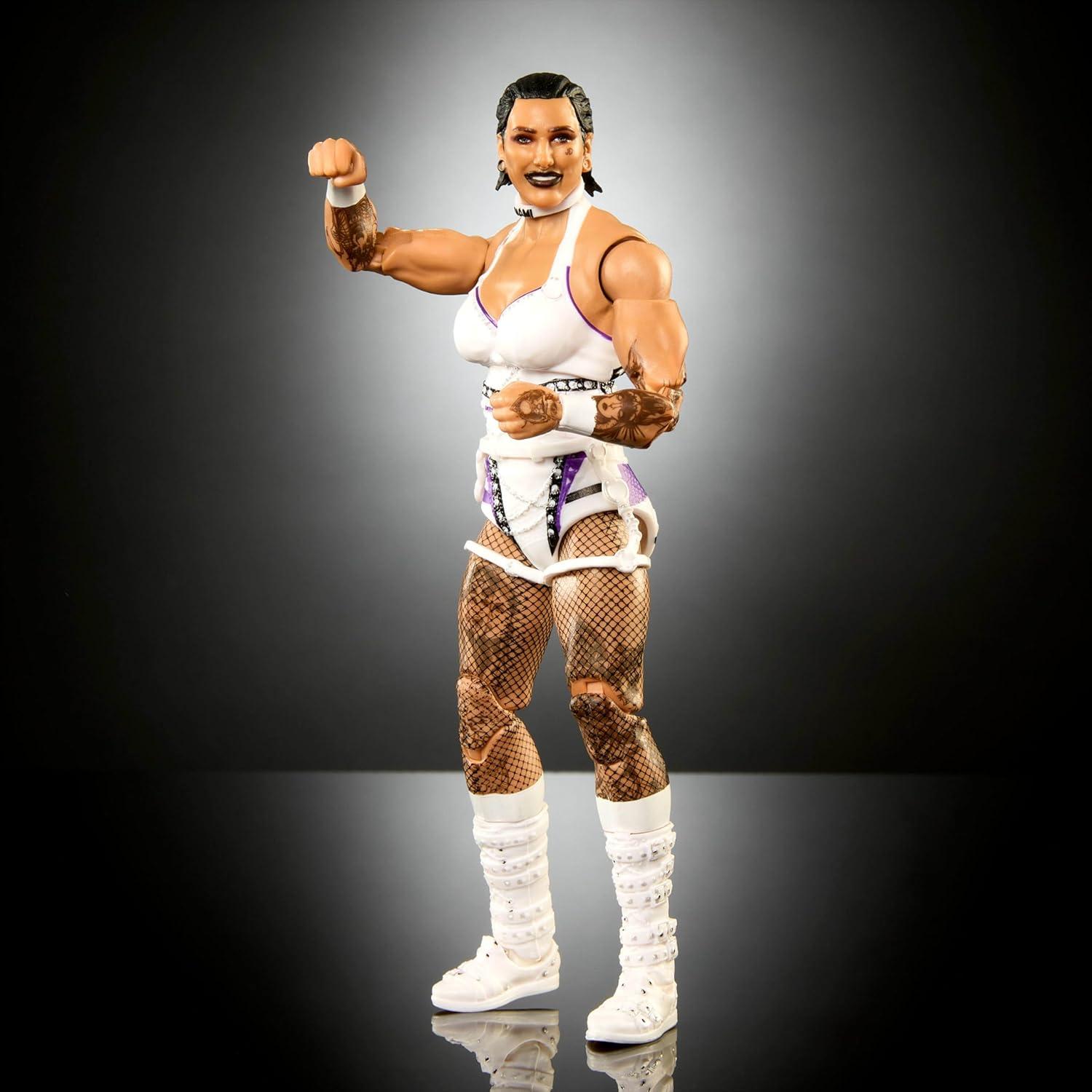 imageMattel WWE Elite Action Figure amp Accessories 6inch Collectible Tony DAngelo with 25 Articulation Points LifeLike Look amp Swappable HandsRhea Ripley