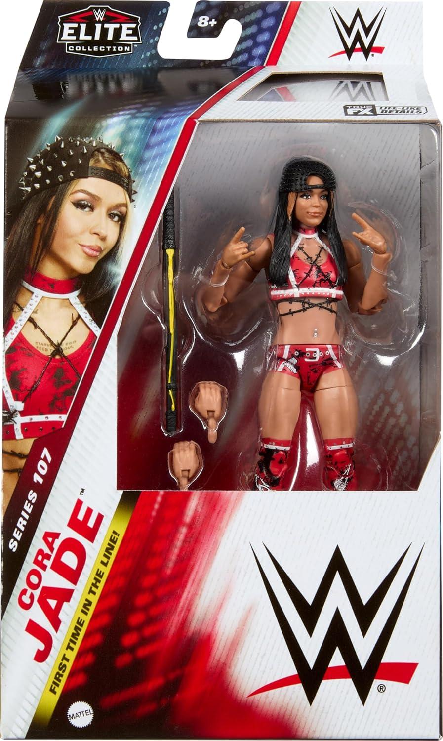 imageMattel WWE Elite Collection Action Figure amp Accessories Series 107 Cora Jade 6inch Collectible with 25 Articulation Points amp Swappable Hands