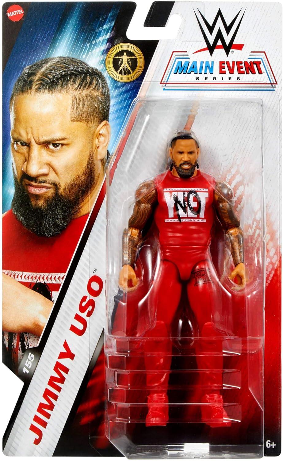 imageMattel WWE Jimmy USO Action Figure Main Event Series 155 6inch Collectible with 10 Articulation Points amp LifeLike Look