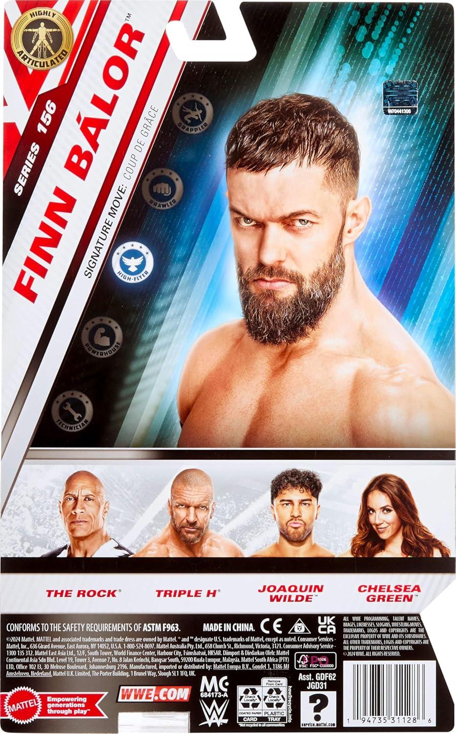 imageMattel WWE Rhea Ripley Action Figure Main Event Series 153 6inch Collectible with 10 Articulation Points amp LifeLike LookFinn Balor