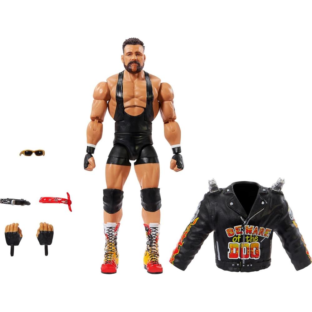 imageMattel WWE Elite Collection Action Figure amp Accessories Series 104 Rick Steiner 6inch Collectible with 25 Articulation Points amp Swappable HandsRick Steiner