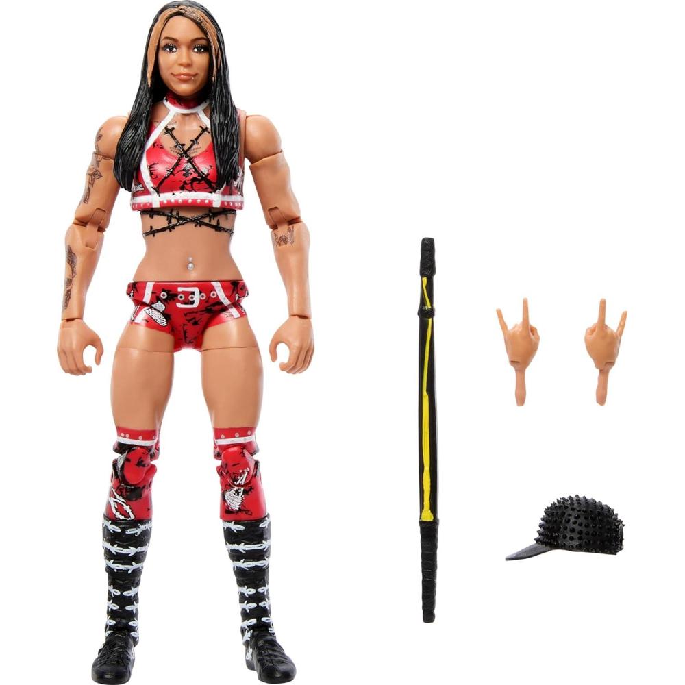 imageMattel WWE Elite Collection Action Figure amp Accessories Series 107 Cora Jade 6inch Collectible with 25 Articulation Points amp Swappable Hands