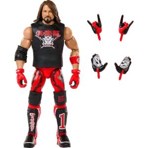 Mattel WWE Elite Collection Action Figure & Accessories, Series #104 Rick Steiner 6-inch Collectible with 25 Articulation Points & Swappable Hands(AJ Styles)