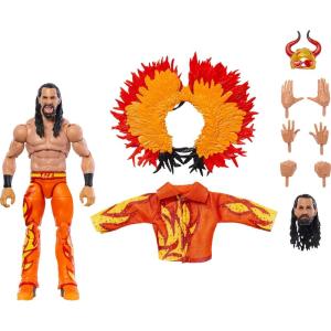 Mattel WWE Ultimate Edition Action Figure Rey Mysterio Fan TakeOver Collectible with Interchangeable Accessories, Extra Heads & Swappable Hands(Seth Rollins)