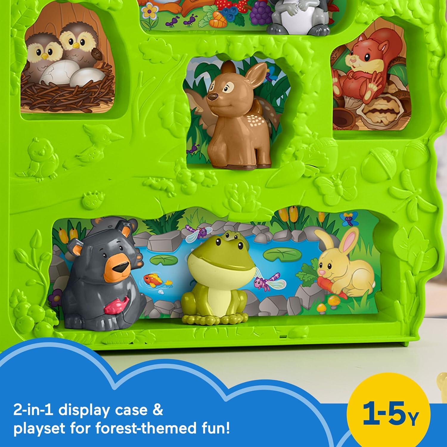imageFisherPrice Little People Toddler Toy Forest Friends Carry Case Playset with Animal Figures for Pretend Play Kids Ages 1 Years
