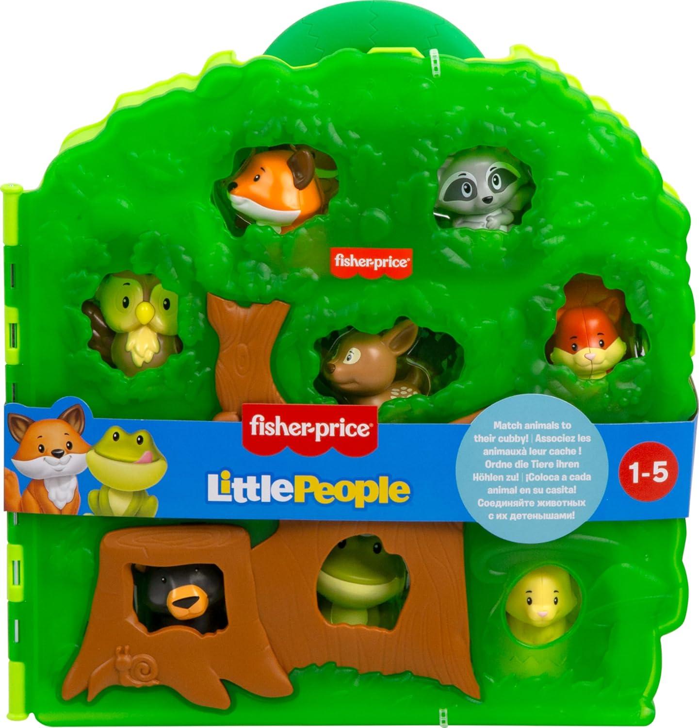 imageFisherPrice Little People Toddler Toy Forest Friends Carry Case Playset with Animal Figures for Pretend Play Kids Ages 1 Years