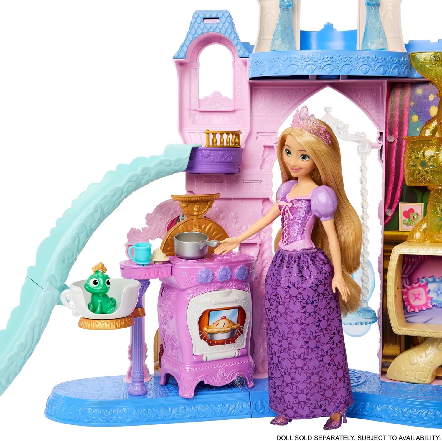 imageMattel Disney Princess Pet Castle Playset with 7 Play Areas 3 Animal Friends Furniture amp 17 Accessories 2 ft Tall Pet Palace Inspired by Movies