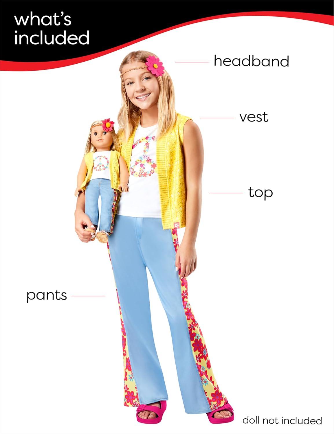 imageRubies American Girl Julie Albright Girls Hippie Costume