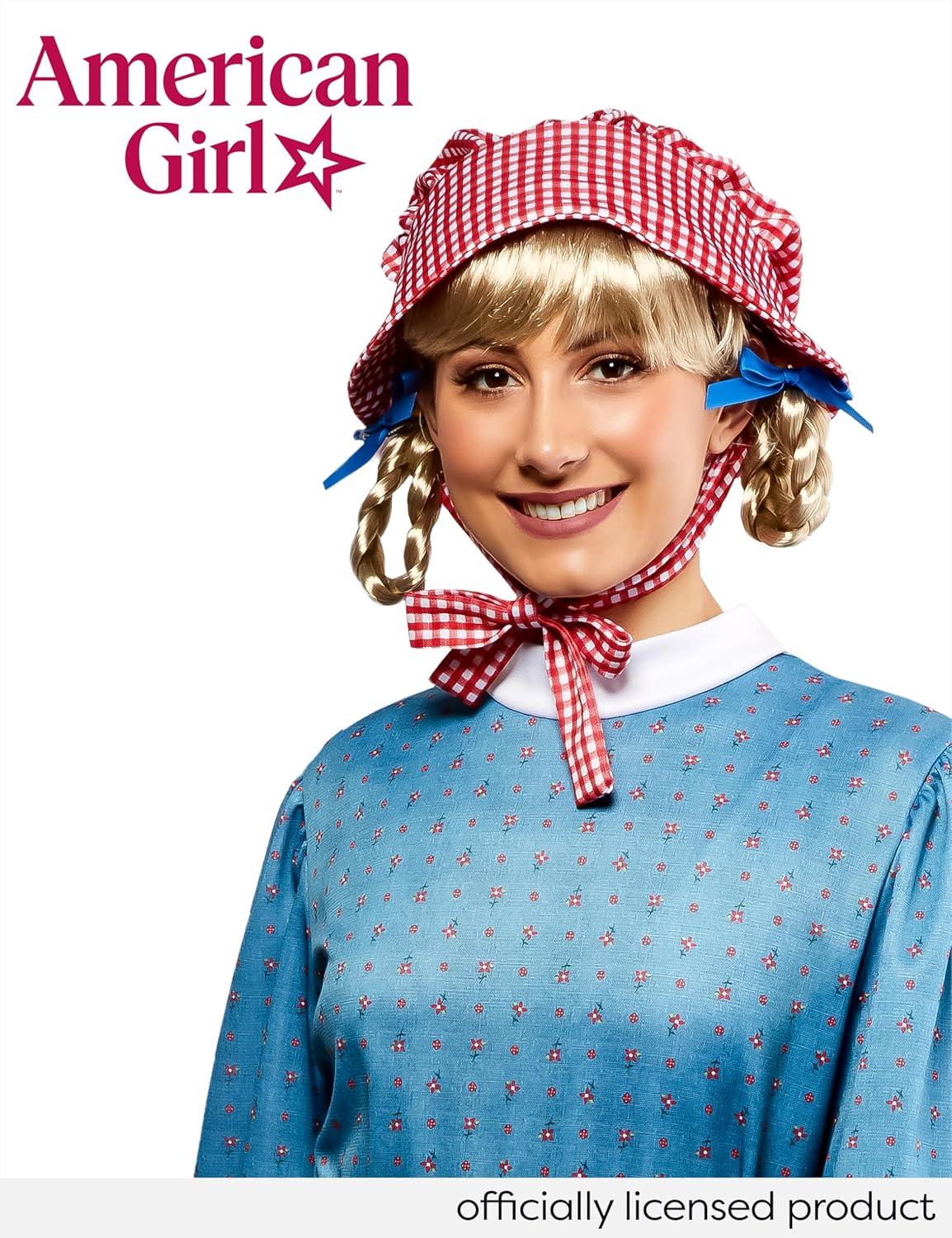 imageRubies American Girl Womens Kirsten Larson Blonde Braided Ponytail Costume Wig