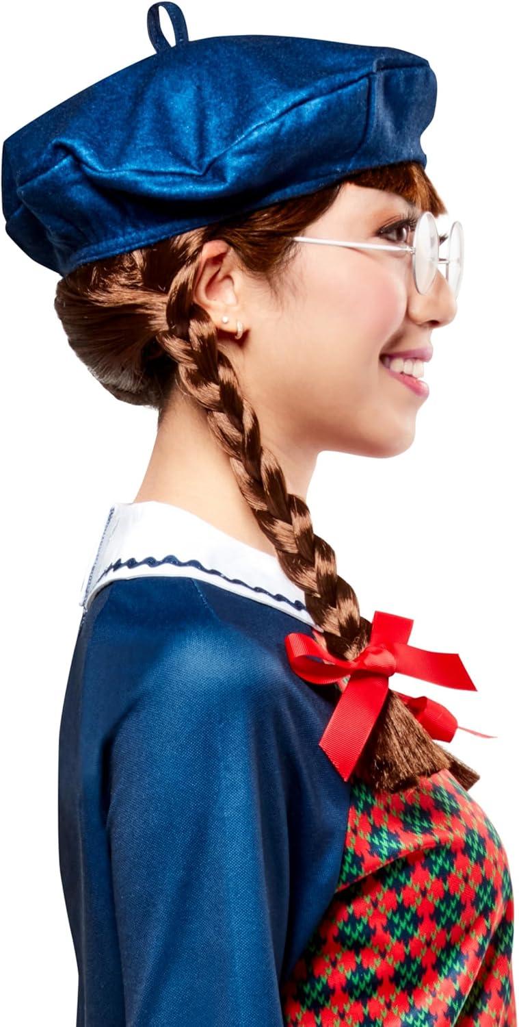 imageRubies American Girl Womens Molly McIntire Brown Braided Ponytail Costume Wig