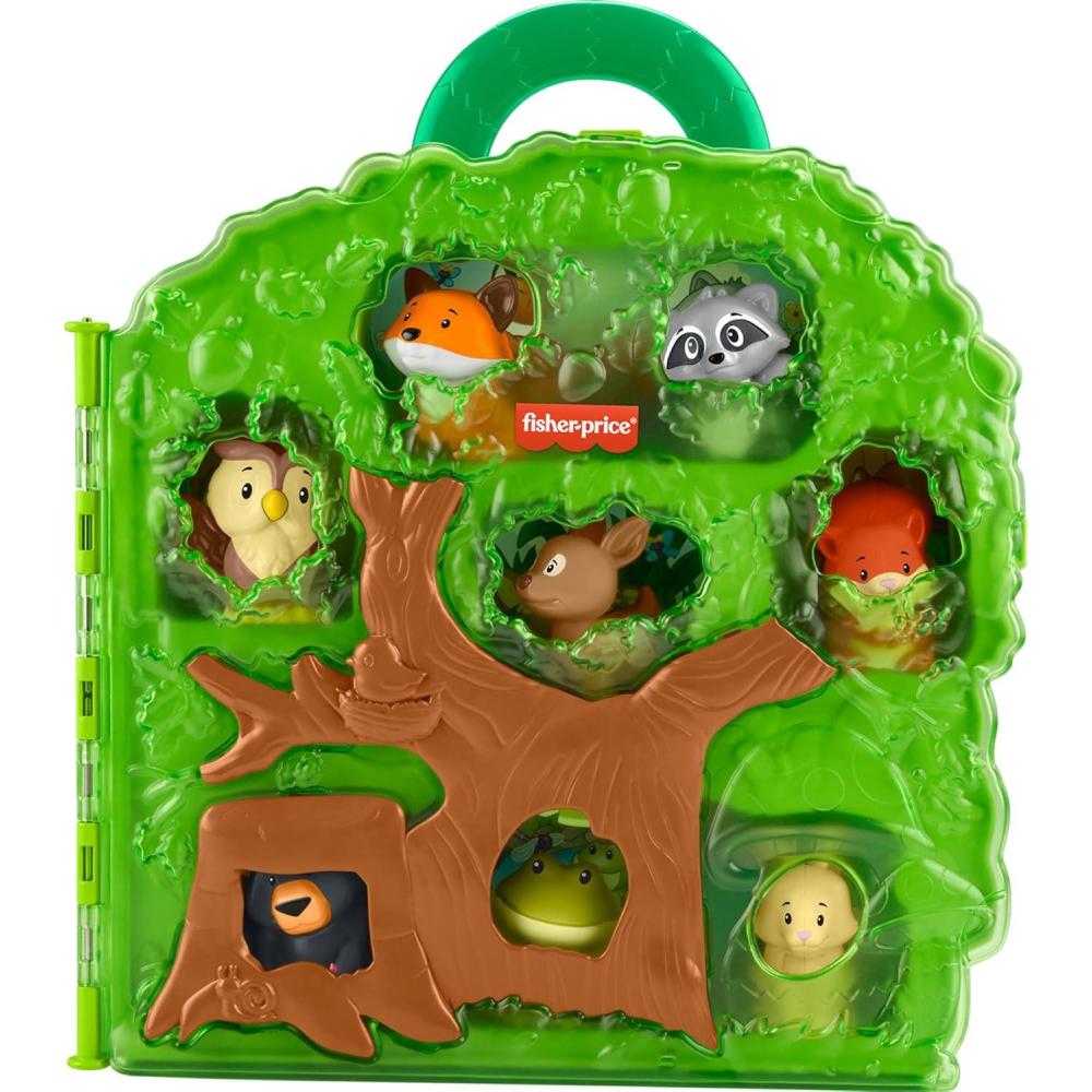 imageFisherPrice Little People Toddler Toy Forest Friends Carry Case Playset with Animal Figures for Pretend Play Kids Ages 1 Years