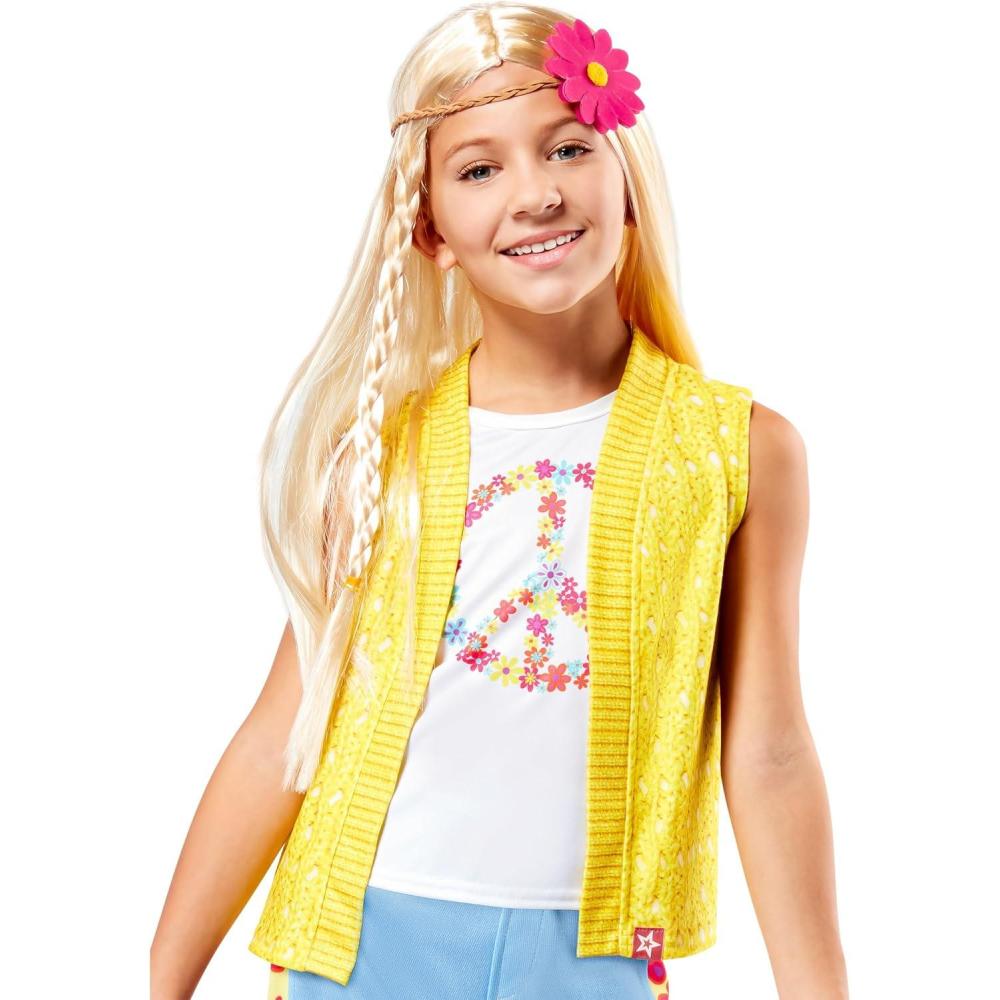 imageRubies American Girl Julie Albright Girls Hippie Blonde Costume Wig with Braid