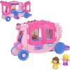imageFisherPrice Little People Toddler Toy Disney Princess PullAlong Musical Carriage Playset with Figures for Pretend Play Kids Ages 18 MonthsMusical Carriage