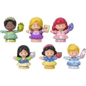 Fisher-Price Little People Toddler Toys Disney Princess Story Duos 8-Piece Figure Set for Pretend Play Kids Ages 18+ Months(Princess 6-Pack)