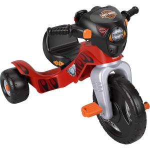 Fisher-Price Toddler Tricycle Harley-Davidson Lights & Sounds Trike, Toy Bike with Adjustable Seat & Storage for Outdoor Play Kids Ages 2+ Years (Amazon Exclusive)