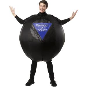 Rubies Adult Mattel Games Magic 8 Ball Inflatable Costume, As Shown, One Size