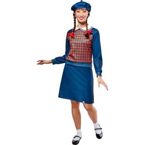 Rubies American Girl Womens Molly McIntire Costume Dress with Beret Set