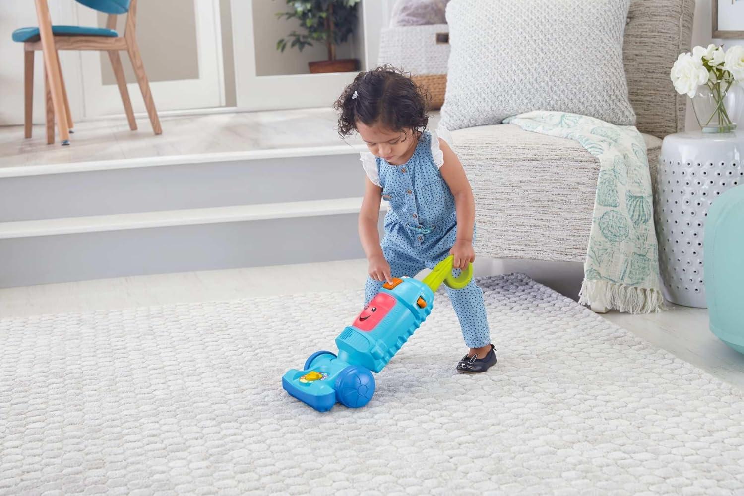 imageFisherPrice Toddler Toy Laugh amp Learn LightUp Learning Vacuum Musical Push Along for Pretend Play Infants Ages 1 Years Amazon ExclusiveVacuum