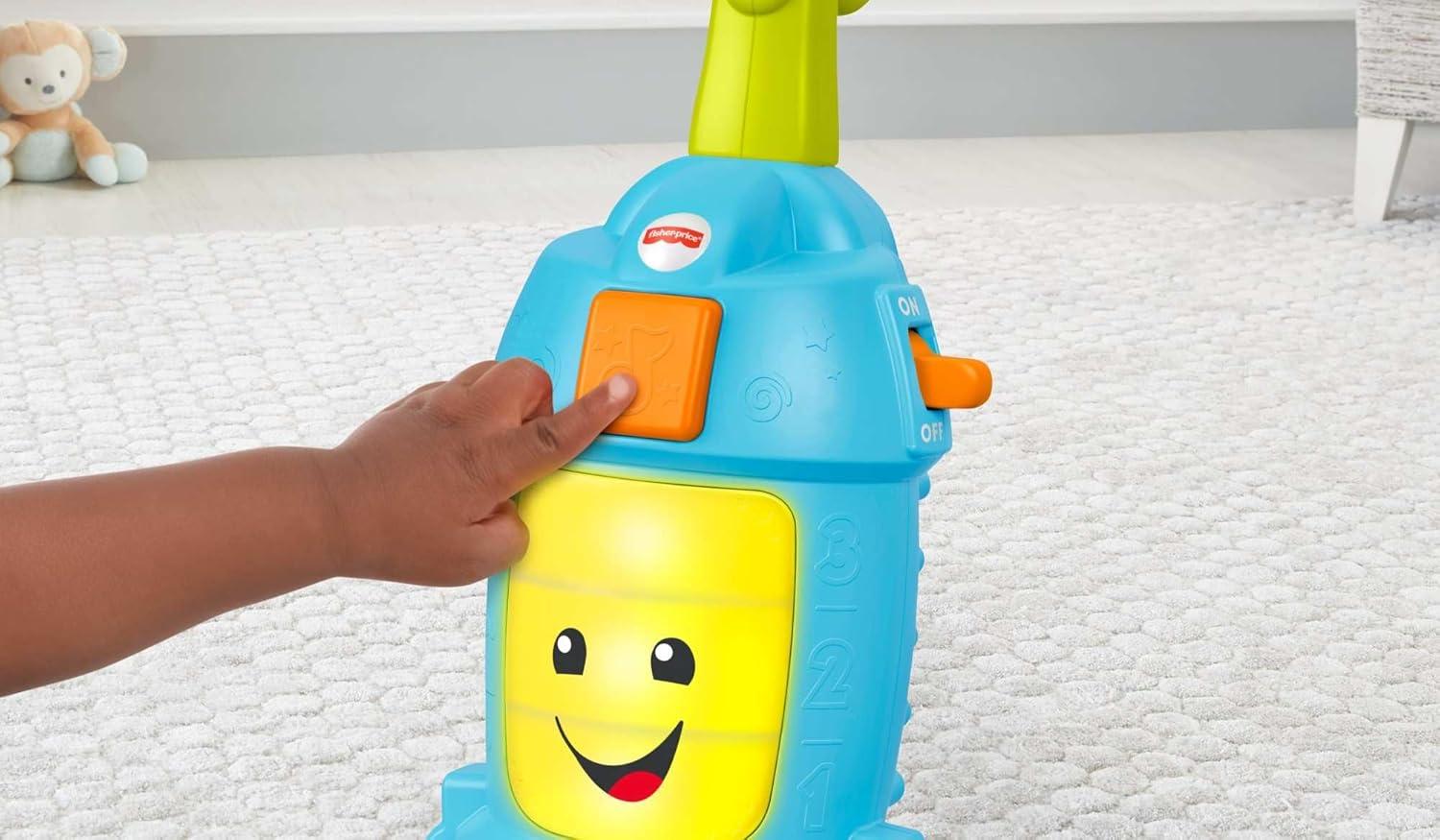 imageFisherPrice Toddler Toy Laugh amp Learn LightUp Learning Vacuum Musical Push Along for Pretend Play Infants Ages 1 Years Amazon ExclusiveVacuum