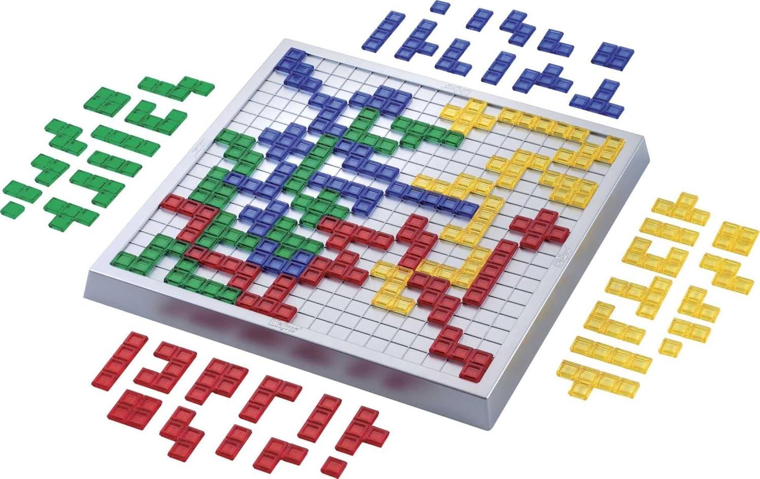 imageMattel Games Blokus XL Board Games for Family Night Brain Games for 2 to 4 Players Oversized Board and Pieces Amazon ExclusiveBlokus XL