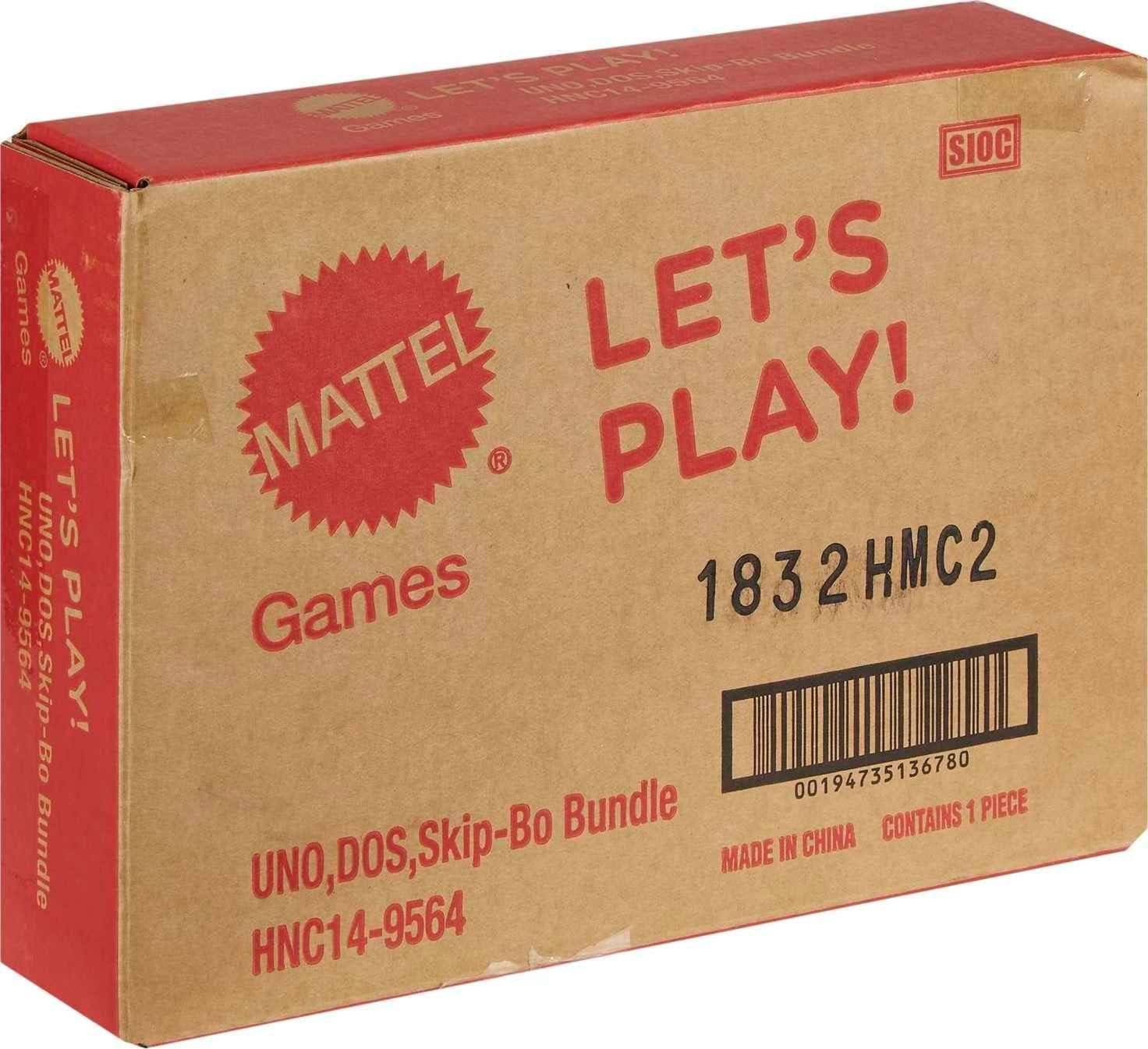 imageMattel Games SkipBo Card Game in Storage amp Travel Tin for Kids Adults amp Families Color Blind Accessible Deck for 2 to 6 PlayersSkipBo UNO DOS Bundle