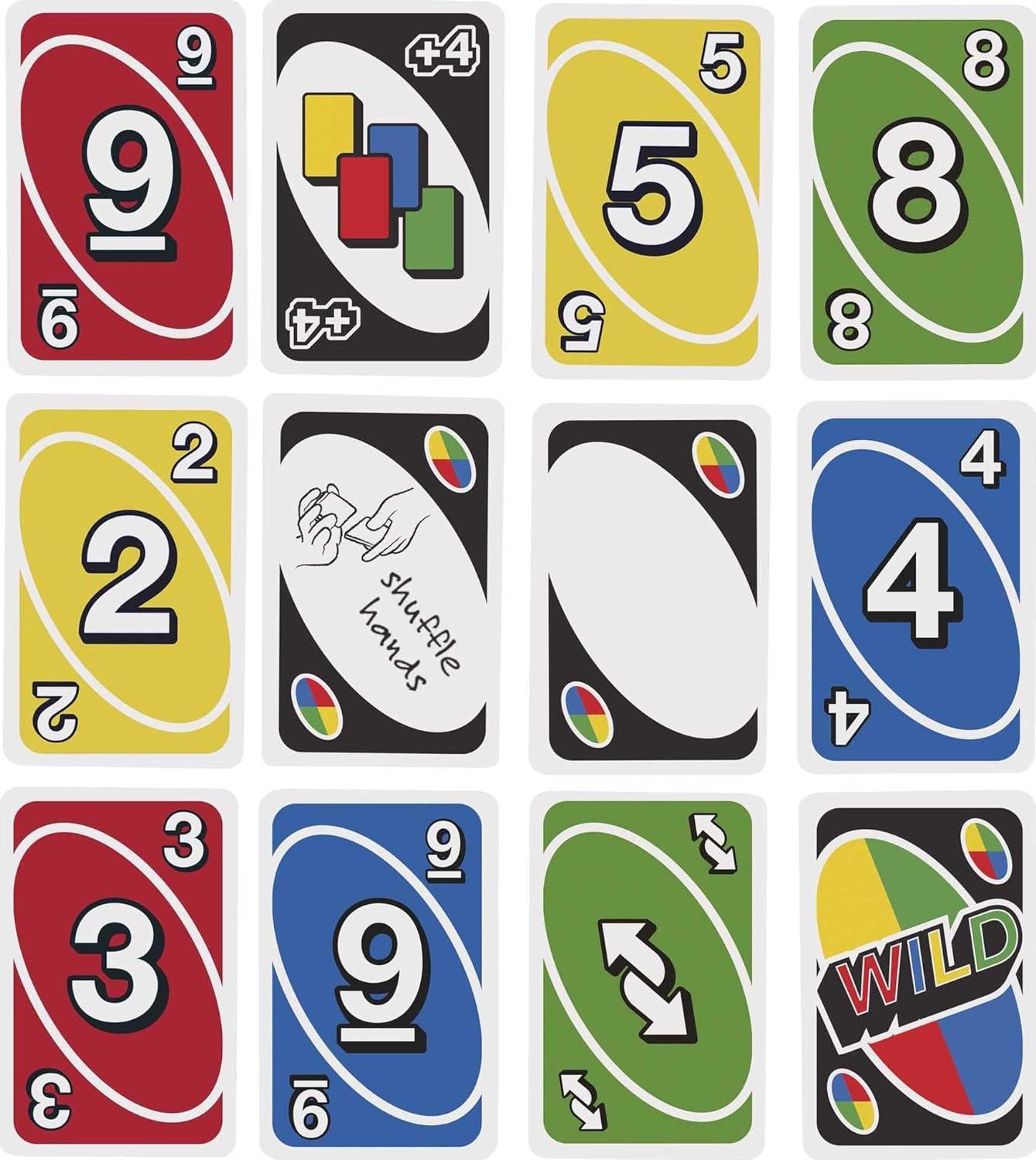 imageMattel Games UNO FLIP Card Game in Storage amp Travel Tin Color Blind Accessible Deck for Kids Adults amp Family Nights amp Parties Amazon ExclusiveUNO Left Hand