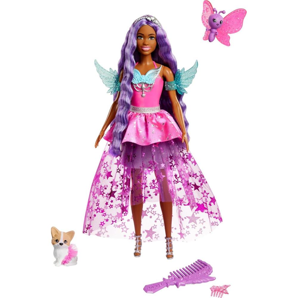 imageBarbie Doll with 2 Fantasy Pets amp Dress Malibu Doll Inspired by The Movie a Touch of Magic 7inch Long HairBrooklyn