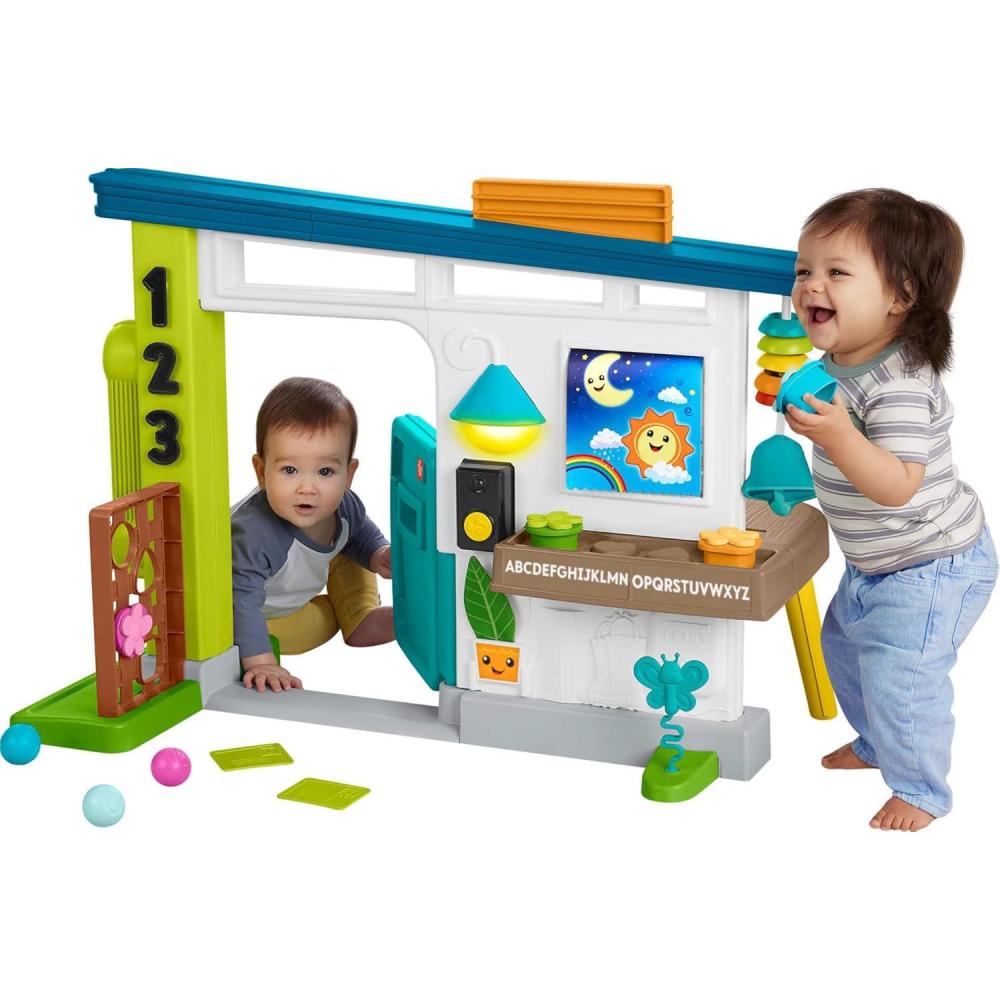 imageFisherPrice Baby Learning Toy Laugh amp Learn Ultimate Playhouse with Smart Stages amp 9 Pretend Play Accessories Infants amp Toddlers Ages 6 Months