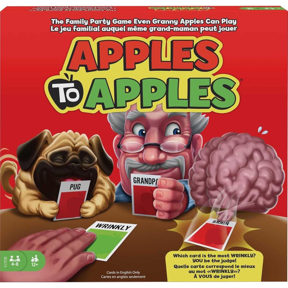 imageMattel Games Apples to Apples Junior The Game of Crazy Comparisons Board Game with 504 Cards Family Party Game Especially for Kids Gift for Kid Teen amp Family Game Night Ages 9 Years amp OlderParty Box