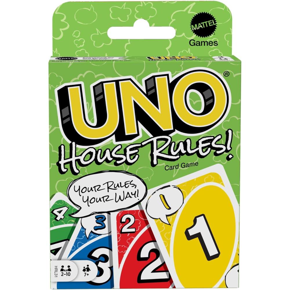 imageMattel Games UNO Dare Card Game for Families amp Parties Featuring Challenging amp Silly Dares from 3 Different CategoriesUno House Rules