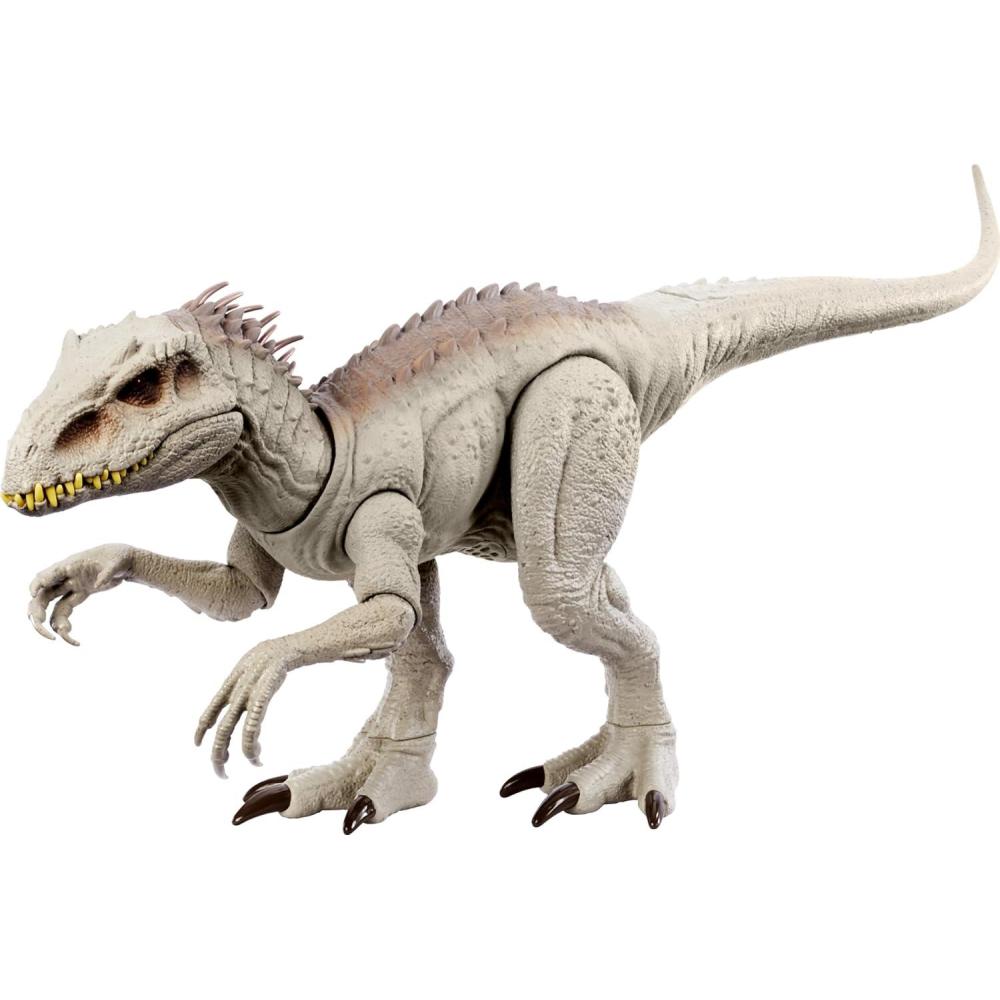 imageMattel Jurassic World Indominus Rex Dinosaur Toy with Lights Sounds amp Motion Camouflage n Battle IRex 21 Inches Long with Digital PlayIndominus Rex