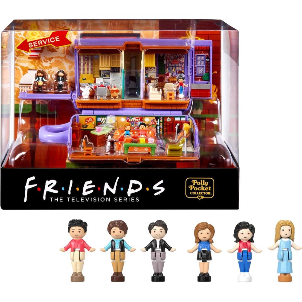 imagePolly Pocket Playset Friends Compact with 6 Dolls and 9 Accessories