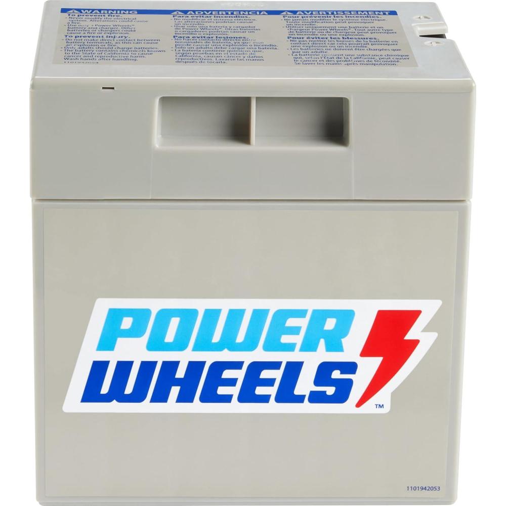 imagePower Wheels RideOn Toy Replacement Battery 12Volt 12Ah Rechargeable for Preschool VehiclesNew Edition