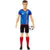 imageBarbie Careers Ken Fashion Doll amp Accessory Soccer Player with Cropped Hair 10 Uniform Tall Socks Cleats amp BallMulticolor