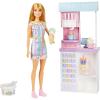 imageBarbie Careers Playset Ice Cream Shop Set with Blonde Fashion Doll Ice Cream Machine Molds Dough amp AccessoriesMulticolor