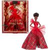 imageBarbie Signature Doll 2024 Holiday Fashion Doll with Brown Hair Wearing Plaid Gown Seasonal Collector Gift in Displayable Packaging