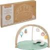 imageFisherPrice Wood Baby Playmat Lay amp Play Deluxe Activity Gym with Wooden Frame amp Tummy Time Sensory Toys for Newborns 0 Months Amazon Exclusive