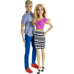 Barbie Dolls, Barbie and Ken Doll 2-Pack Featuring Blonde Hair and Bright Colorful Clothes, Kids Toys and Gifts (Amazon Exclusive)(Doll 2-Pack)