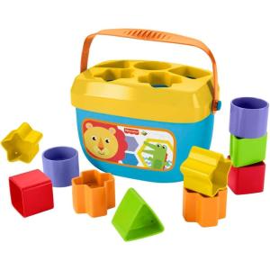 Fisher-Price Stacking Toy Baby’s First Blocks Set of 10 Shapes for Sorting Play for Infants Ages 6+ Months