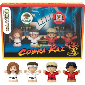 Little People Collector Cobra Kai Special Edition Figure Set for Adults & Fans in a Display Gift Box, 4 Figures