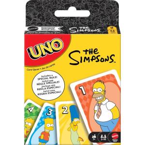Mattel Games UNO Card Game, Gifts for Kids and Family Night, Themed to Minecraft Video Game, Travel Games, Storage Tin Box (Amazon Exclusive)(UNO Simpsons)