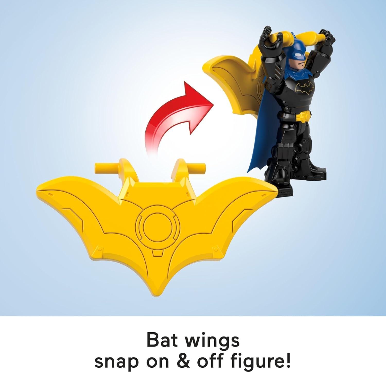 imageFisherPrice Imaginext DC Super Friends Metal Force Action Figure amp Accessories Set Includes 3inch Batman with Spinning Blade