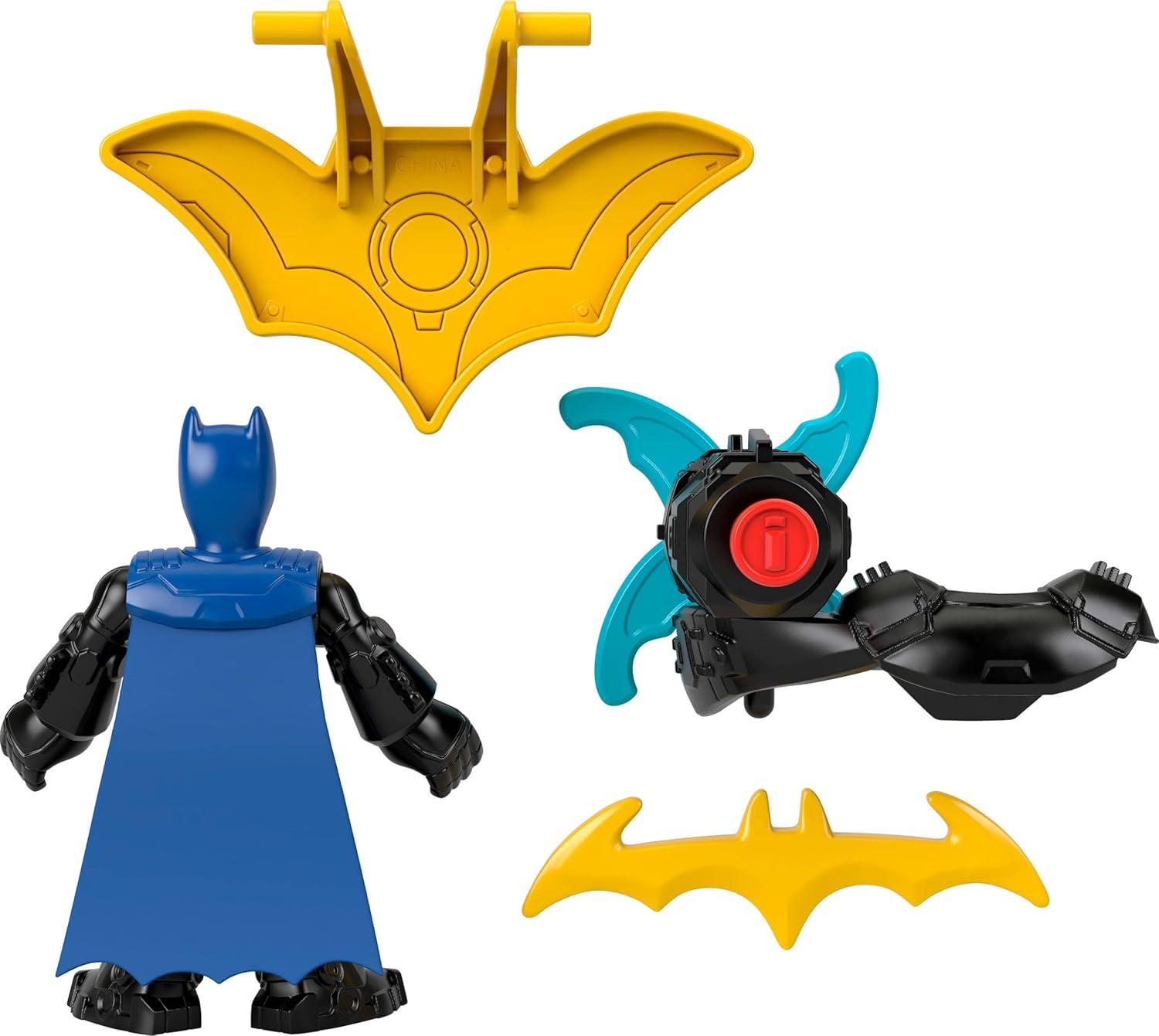 imageFisherPrice Imaginext DC Super Friends Metal Force Action Figure amp Accessories Set Includes 3inch Batman with Spinning Blade