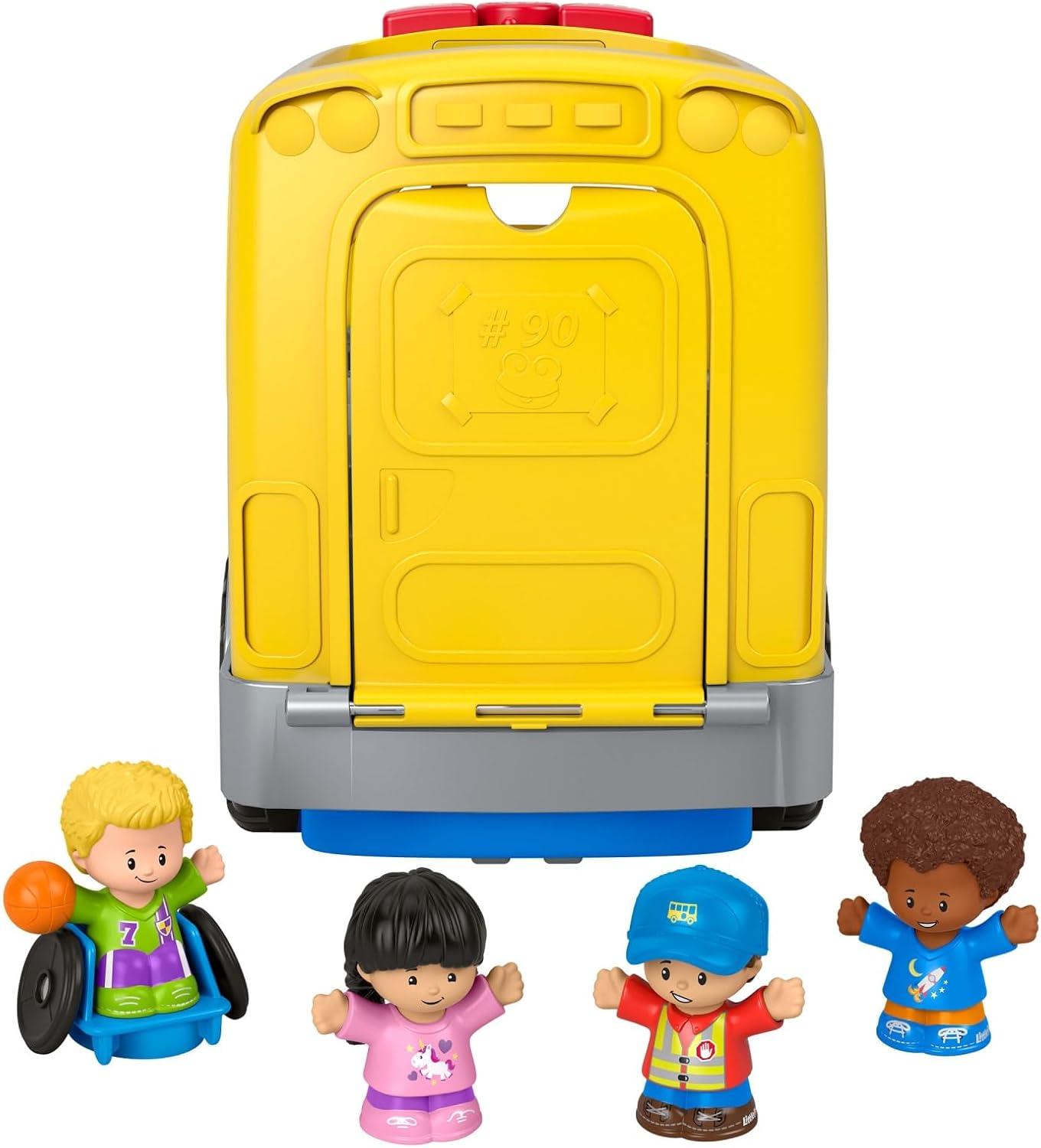 imageFisherPrice Little People Toddler Learning Toy Big Yellow Bus Musical PullAlong Vehicle for Pretend Play Kids Ages 1 YearsMultilanguage