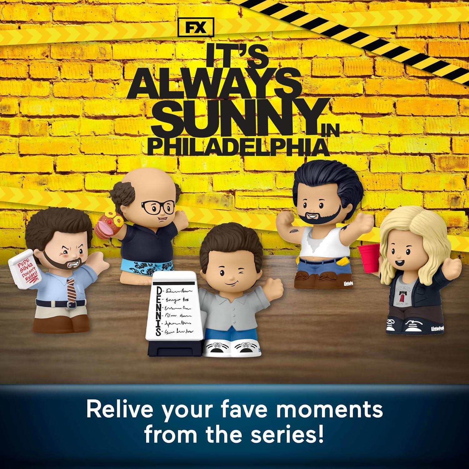 imageLittle People Collector Its Always Sunny in Philadelphia Special Edition Figure Set for Adults amp Fans in Display Box Amazon Exclusive