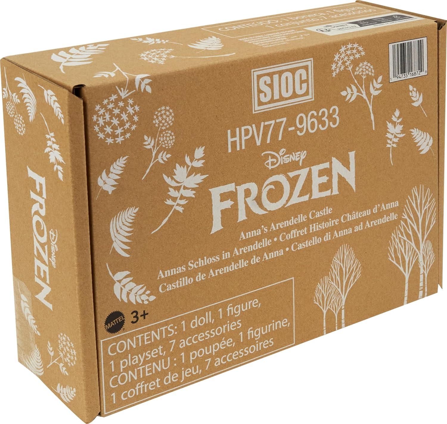 imageMattel Disney Frozen Toys Anna Doll House Stackable Castle with Small Doll Olaf Figure amp 7 Furniture amp Accessories Inspired by the MovieAnna