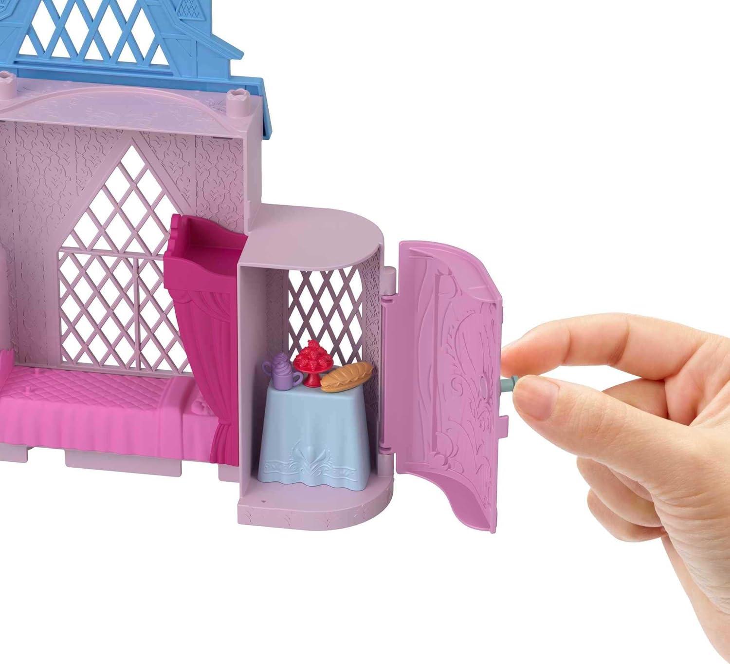 imageMattel Disney Frozen Toys Anna Doll House Stackable Castle with Small Doll Olaf Figure amp 7 Furniture amp Accessories Inspired by the MovieAnna
